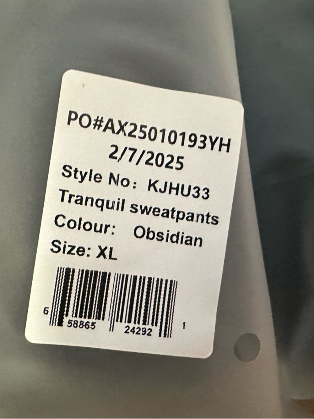 BNWT Comfrt Tranquil Obsidian Black Hoodie Sweatshirt 2X and Sweatpants XL set - Picture 11 of 15
